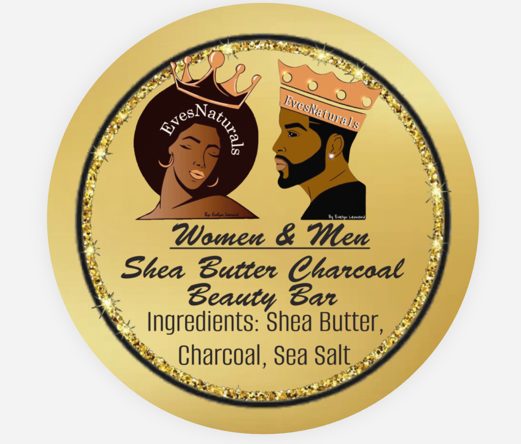 EvesNaturals Women & Men Shea Butter Charcoal Beauty Mini Bar 1oz