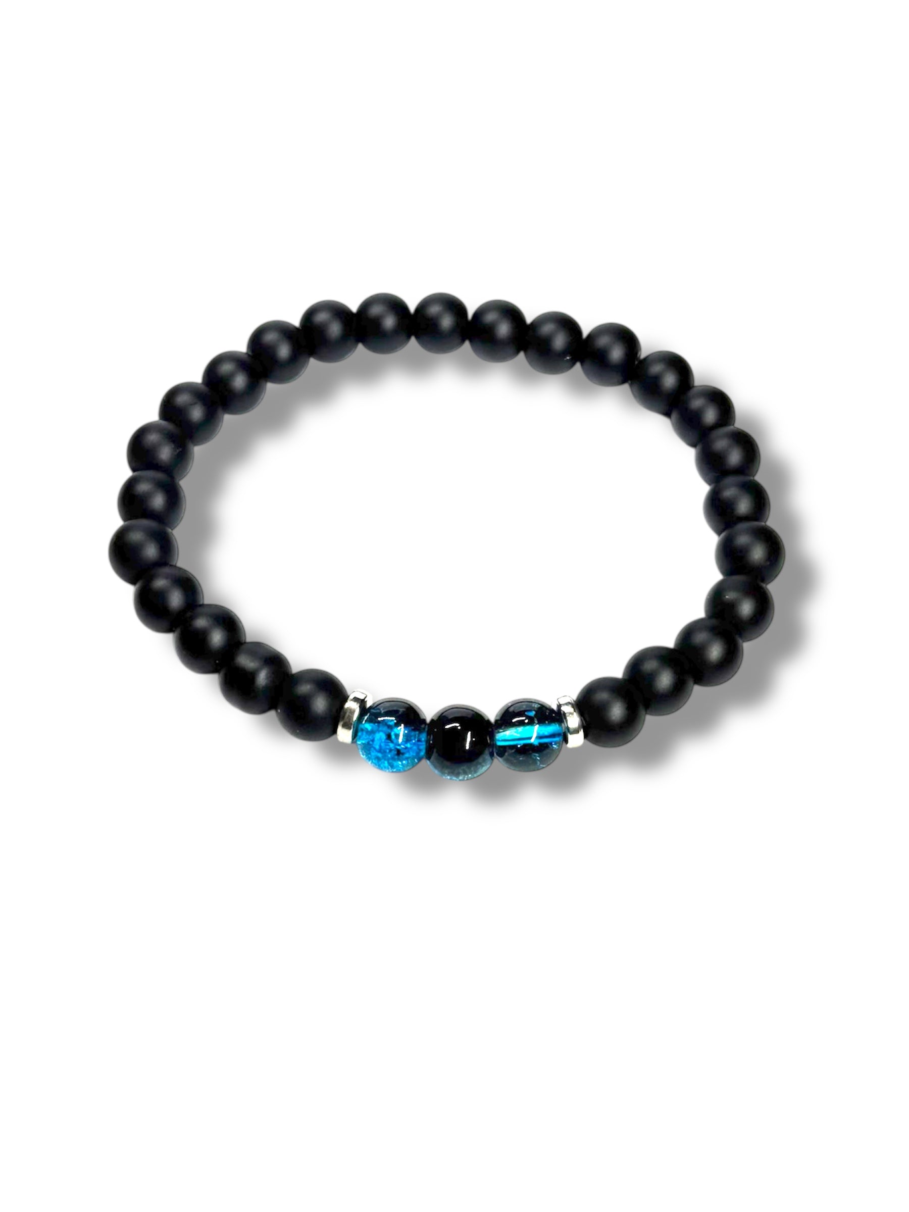Nyari's Blue Black Agate Bracelet