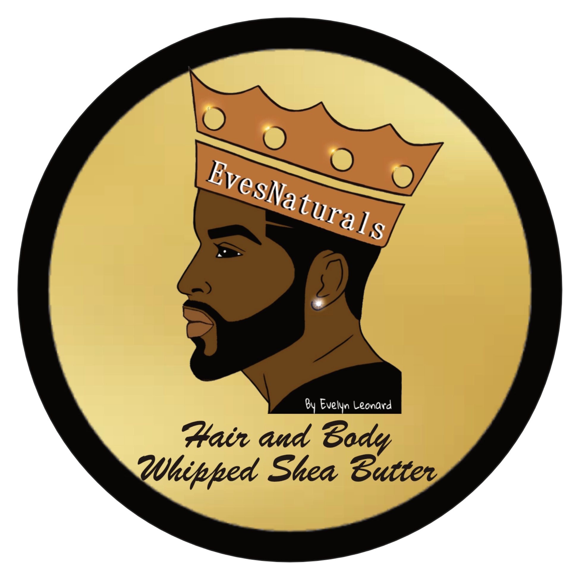 EvesNaturals Hair and Body Whipped Shea Butter for Men